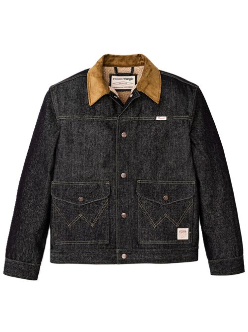 Worker jacket in denim wrangler per Filson Filson | 252 FMCPS0150WRANGLER INDIGO
